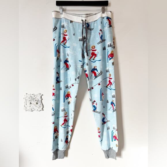 PJ Salvage Other - NWT PJ Salvage Vintage Velour Retro Ski Girls Lounge Pants Joggers Pajamas L